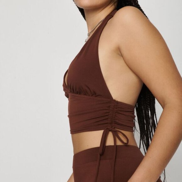 Garage Rebecca Side Ruched Halter Top - Picture 4 of 4